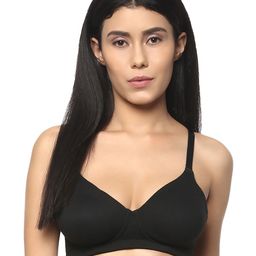 Soie Black Solid Non-Padded T-shirt Bra CB-323BLACK-image-15