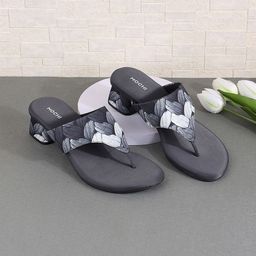 Mochi Printed T-Strap Block Heels-10