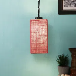 Devansh Pink & Black Solid Contemporary Hanging Light-3