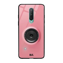 DailyObjects Pink & Black Kodak Camera OnePlus 8 Glass Case-12