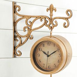 Home Centre Gold Contemporary Wall Clock-picture-35