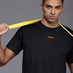 HRX by Hrithik Roshan Rapid Dry Antimicrobial Finish Printed Training T-shirt-image-41