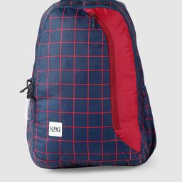 Wildcraft Unisex Navy Blue & Red Checked WIKI PACK 3 Backpack-image-8