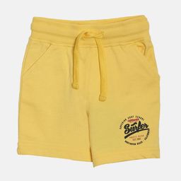 3PIN Boys Yellow Mid-Rise Regular Shorts-46