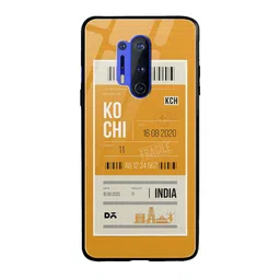 DailyObjects Yellow & White Kochi City Tag OnePlus 8 Pro Glass Case-10