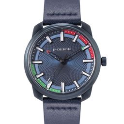 Police Men Leather Analogue Watch PL15714JSBL03A-Blue-image-49