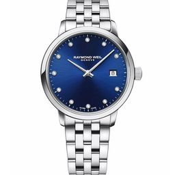 Raymond Weil Women Blue Dial & Silver Toned Stainless Steel Bracelet Style Straps Analogue Watch-image-61