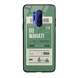 DailyObjects Olive Green & White Guwahati City Tag OnePlus 8 Pro Glass Case-44
