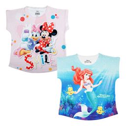 Disney by Wear Your Mind Pack Of 2 Pink & Blue Mickey Mouse Printed Tops-picture-31