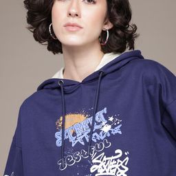 The Roadster Lifestyle Co. Printed Hooded Sweatshirt-image-97