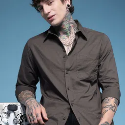HERE&NOW Pure Cotton Casual Shirt-picture-13