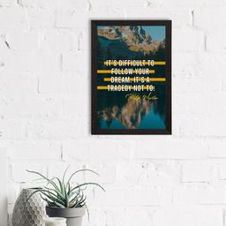 eCraftIndia Multicoloured Motivational Quote Satin Matt Texture Art Painting-image-19