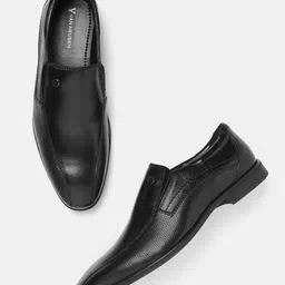 Van Heusen Men Leather Formal Slip-Ons-image-98