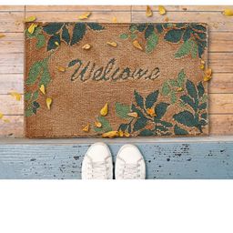 Saral Home Set Of 2 Brown & Grey Printed Rectangular Anti-Skid Doormats-image-26