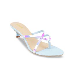 Mochi Women Blue Solid Kitten Heels-52