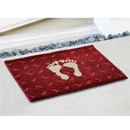 Saral Home Set Of 2 Printed Anti-Skid Cotton Doormats-52