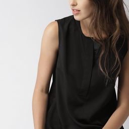 Mast & Harbour Women Black Solid Top-picture-58
