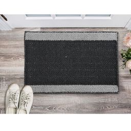 Saral Home Set Of 2 Solid Cotton Anti-Skid Door Mats-23