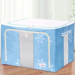 BlushBees Blue & White Printed Wardrobe Organizer-39