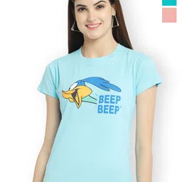 Fabflee Women Multicoloured 3 Printed T-shirt-picture-30