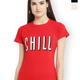 Fabflee Women Multicoloured 3 Printed T-shirt-picture-3