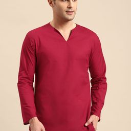 RAJUBHAI HARGOVINDAS Men Solid Cotton Kurta-picture-17