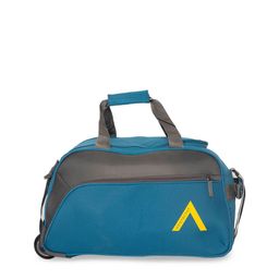 Aristocrat Teal Blue Solid Cabin Trolley Duffel Bag-57