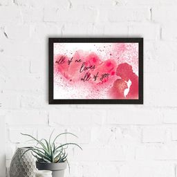 eCraftIndia Pink & White Valentine Theme Satin Matte Texture UV Wall Painting-image-50
