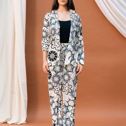 Svamsa Printed Shirt With Trouser Co-Ords-44