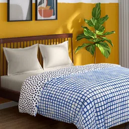 Portico New York Blue & White Printed Double King Duvet Cover-picture-17