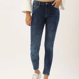 Flying Machine Women Blue Twiggy Super Skinny Fit Mid-Rise Heavy Fade Stretchable Jeans-image-15