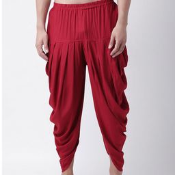 DEYANN Men Red Solid Dhotis-image-85