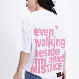 Kook N Keech Oversized Fit Typography Printed Pure Cotton T-shirt-picture-8
