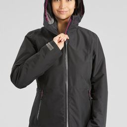Quechua By Decathlon Women Black 3-In-1 Waterproof Comfort -8C Travel Trekking Jacket-14