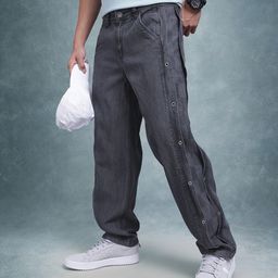 The Roadster Life Co. Men Mid-Rise Pure Cotton Loose Fit Jeans with Studded Detail-image-44