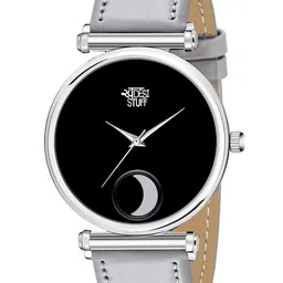 SWADESI STUFF Unisex Kids Grey & Black Leather Analogue Watch SDS 126 GREY BLACK-15
