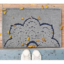 Saral Home Set Of 2 Ethnic Motif Cotton Anti-Skid Door Mats-10