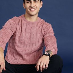 Mast & Harbour Cable Knit Pullover-image-97