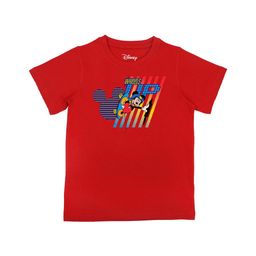 Disney by Wear Your Mind Boys Red Mickey Mouse Printed Pure Cotton T-shirt-image-44