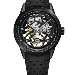 Raymond Weil Men Multicoloured Skeleton Dial & Black Straps Analogue Automatic Motion Powered Watch-11