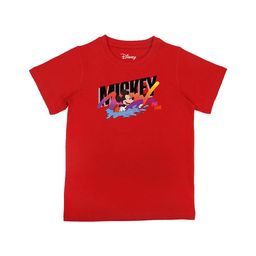 Disney by Wear Your Mind Boys Red Pure Cotton Mickey Mouse Printed Pure Cotton T-shirt-image-97