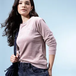 glitchez Applique Detail Velvet Sweatshirt-picture-39