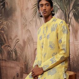 Sangria Ethnic Motifs Print Pure Cotton Kurta-image-29