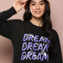 Harvard Typography Printed Pure Cotton Pullover Sweatshirt-28