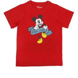 Disney by Wear Your Mind Boys Red Graphic Printed Biowash Pure Cotton T-shirt-image-55