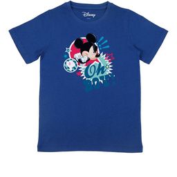 Disney by Wear Your Mind Boys Blue Mickey Mouse Printed Cotton Pure Cotton T-shirt-image-98