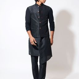 VIVEK KARUNAKARAN Men Embroidery Nehru Jackets-37