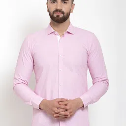 Purple State Men Pink Slim Fit Solid Casual Shirt-image-76