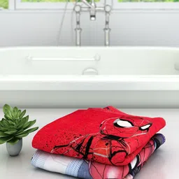 Marvel Kids Set Of 2 Printed 350 GSM Cotton Bath Towels-15