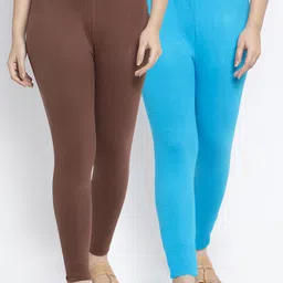 GRACIT Women Pack Of 2 Solid Ankle-Length Leggings-picture-22